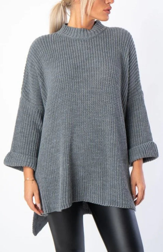 Oversize Stehkragen Pullover „ Esma“