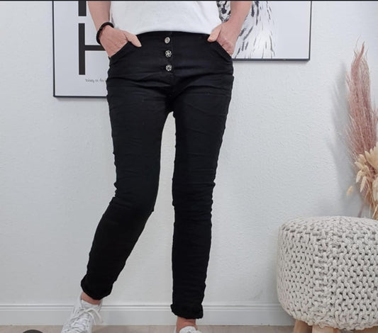 Karostar Jeans Schwarz K358B-1