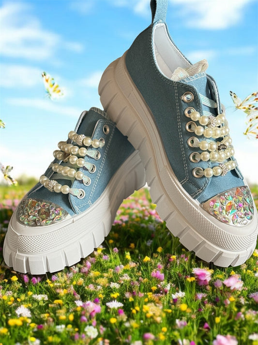 Sneaker „Pearl“ Blau