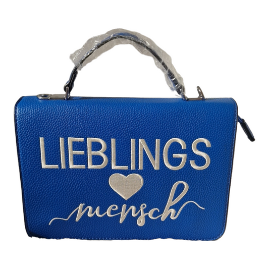 Tasche " Lieblingsmensch " Blau