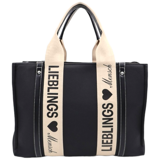 Shopper Lieblingsmensch ❤️ Black